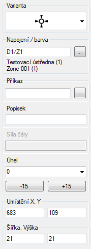 Požadovaná akce Přesunutí jednoho nebo více prvků Výběr bodu označeného prvku Změna velikosti prvku nebo přesun bodu polygonu a čáry Otočení prvku Odstranění jednoho nebo více prvků Přidání nového