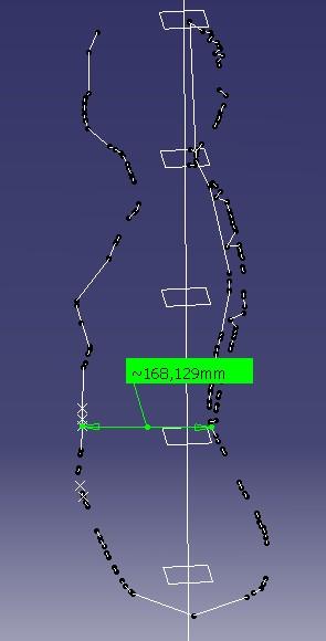 polyline Zobrazení horizontálních rovin a měření výškových rozměrů Zobrazení a měření