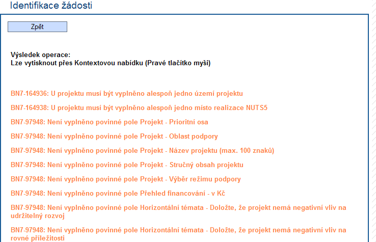 Po vyplnění všech polí ţadatel klikne na tlačítko ULOŽIT! Poté klikne na Nový záznam (v případě doloţení další přílohy) a postupuje dle výše popsaného postupu. 2.