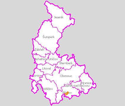 A. NÁZEV OBCE Název části obce (ZSJ): Mapa A: Území obce Bochoř Přehledová mapka Kód části obce PRVK: 7109_003_01_00672