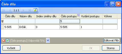 5 Záložka Výstupní list Slouží k zápisu základních informací o přejímce. Okno se dá rozdělit na tři základní části.