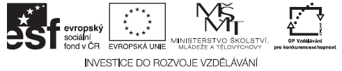 Výukový materiál zpracovaný v rámci projektu Registrační číslo projektu: CZ.1.07/1.4.00/21.