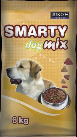 SMARTY DOG MIX Kompletní granulované krmivo pro psy K O M P L E T N Í K R M I V O P R O D O S P Ě L É P S Y Složení : obiloviny, maso a výrobky živočišného původu, vedlejší výrobky rostlinného