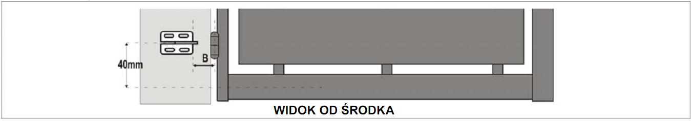 Umístění: Poté přimontujte držák ke sloupku dle konkrétní pozice. B 23mm Připojte montážní úhelníky na sloupek a rameno pohonu.