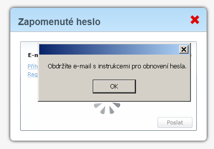 Pokud se vám stane, že heslo zapomenete nebo ztratíte, není třeba zoufat, ani se znovu registrovat. Jako většina obdobných systémů, také etestme.com vám v tomto ohledu pomůže.