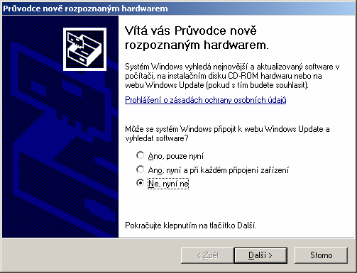 Postup instalace ovladače Postup instalace ovladače převodníku se drobně liší u jednotlivých generací operačního systému Windows popř. dle nainstalovaných servisních balíčků (SPx).