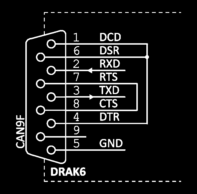 8 zapojení konektoru RS232 2 Vodiče linky