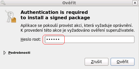 Řešení: 1. Přidat/Odebrat Software - nainstalujte pomocí Přidat/Odebrat Software balíček telnet 1.1. Toto okno otevřete kliknutím na Systém->Správa->Přidat/Odebrat software 1.2.