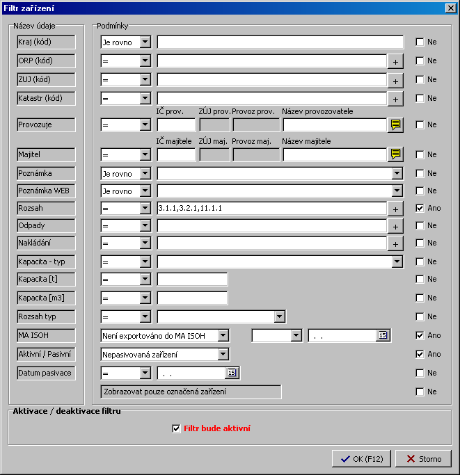 Po nastavení na požadované zařízení/autovrakoviště vyberte volbu v menu Zařízení / On-line přenos