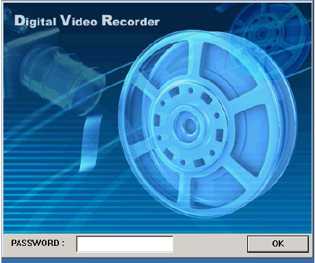Spustíme program DvrPlayer dvojitým kliknutím na ikonu a zadáme heslo.