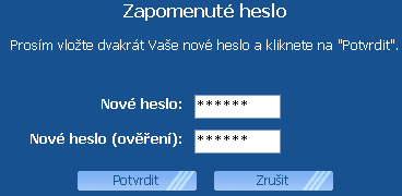 14 z 15 4. 4. 2011 15:57 Kliknutím na prolik odkaz (v případě nefunkčnosti zadáním uvedené adresy do prohlížeče) je možno zadat nové heslo.