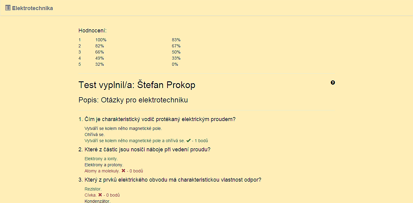 24. Prostředí testu Aby žák mohl začít vyplňovat test, je nutné, aby napsal své jméno a příjmení. Poté se zpřístupní ostatní prvky a žák může začít test vyplňovat.