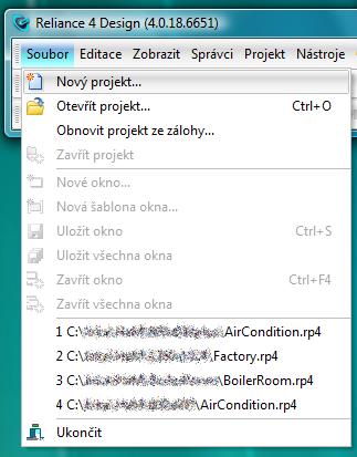 Vytvoření nového projektu 2.