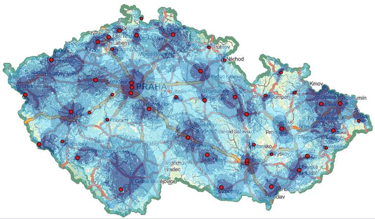 Kapacita celoplošných multiplexů je již téměř vyčerpána MUX 1 *ČT/ČRa MUX 2 *ČRa/ČRa Pokrytí: 99.9% Volná kapacita: 0% Pokrytí: 99.