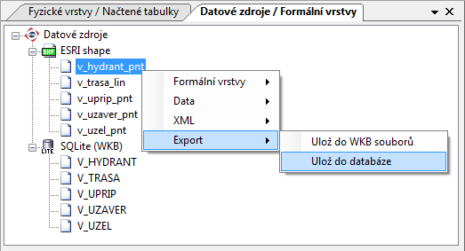 Obdobným způsobem doplníme atributy jmeno, prijmeni a mesto u formální vrstvy v_uprip_pnt. Takto připravená data můžeme konečně zapsat do databázového datového skladu.