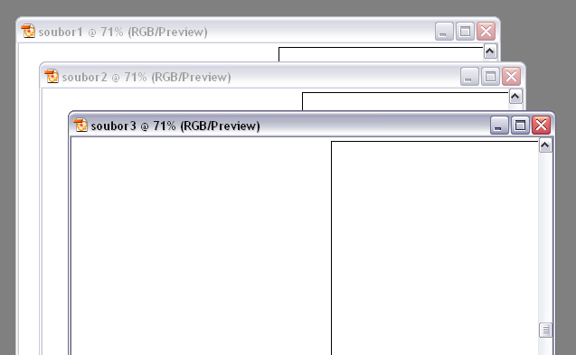 Obr. 2.5 Dialog nového dokumentu Nabídky Size a Units vybíráte z přednastavených možností. Jméno, šířku a výšku dokumentu můžete zadat ručně.