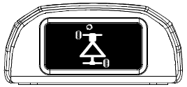 2. Stisknutím tlačítka ( ) na displeji po dobu 3 sekund zahájíte režim nastavení systému. Na displeji bude zobrazen symbol.