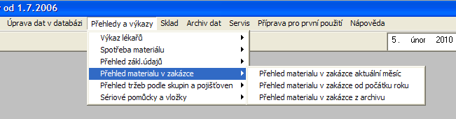 Přehledy a výkazy Zde by měly být k dispozici veškeré potřebné výkazy,