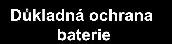 ochrana baterie Vysokokapacitní Li-ion baterie