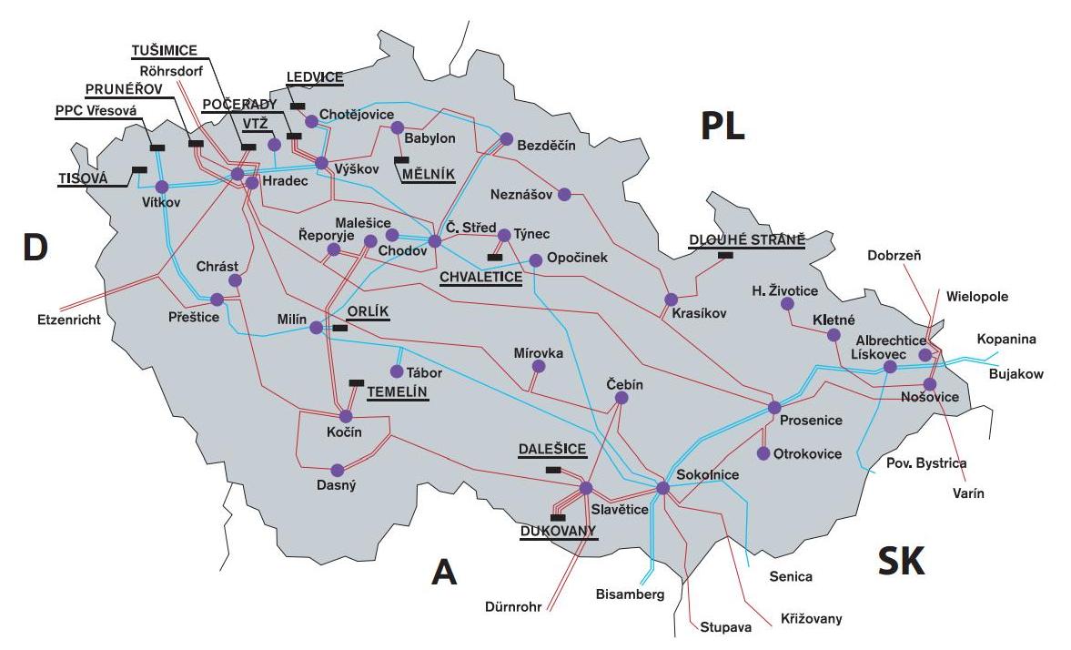 1. PŘENOSOVÁ SOUSTAVA Přenosovou soustavu v České republice tvoří síť vedení 400 kv, 220 kv, vybraná vedení 110 kv a cca 30 transformačních stanic.