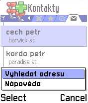 Přidat k blíbeným pr přidání vybranu plžku v seznamu d blíbených míst. Přidat bd na cestě pr přidání vybrané plžky seznamu d trasy.