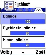 Vyhýbat se plac.cestám pr zamezení naplánvání trasy p placených cestách (Zapnut/Vypnut). Vyhýbat se trajektům pr zamezení naplánvání trasy s pužitím trajektu (Zapnut/Vypnut).