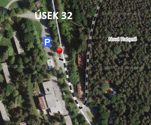 ÚSEK 31 Start Živohošť, lanový park/ 49.7685022N, 14.4139736E Cíl Nová Rabyně, parkoviště/ 49.8103083N, 14.4292928E Z lanového parku po modré TZ lesem do Nebřicha.