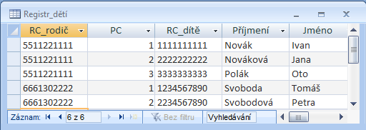 Kapitola 8 Databázové aplikace 8.8 Propojení tabulek Master Detail Velmi často potřebujeme pracovat s tabulkami, které jsou spolu propojené relací na principu nadřízená a podřízená tabulka.