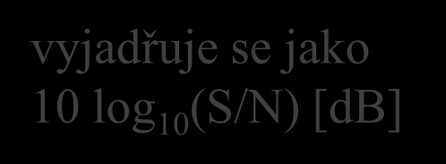 šířka pásma * log 2 (1 + signál/šum) důsledky: závislost na šířce pásma je lineární!!! naopak zcela chybí závislost na použité technologii!