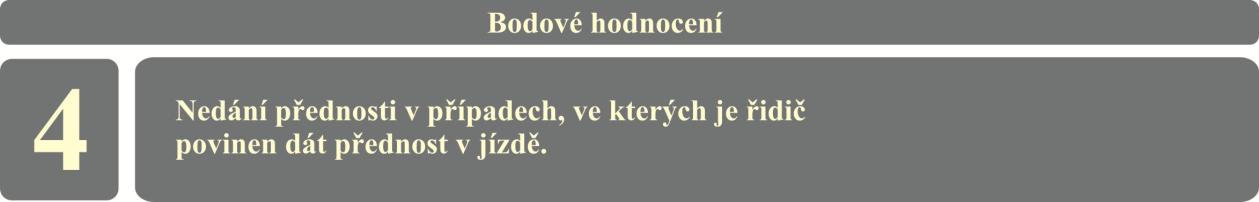 45 Pokud by řidič zastavil vozidlo před dopravní značkou Stůj, dej přednost v jízdě!