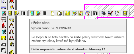 Parametry okenního otvoru Vložení okna