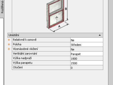 Šířka i výška otvoru se udává většinou k vnější straně okenního rámu.