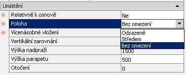 Parametry okenního otvoru Vybereme styl okna předdefinován pouze styl standard pravoúhlý otvor s jedním okenním křídlem.