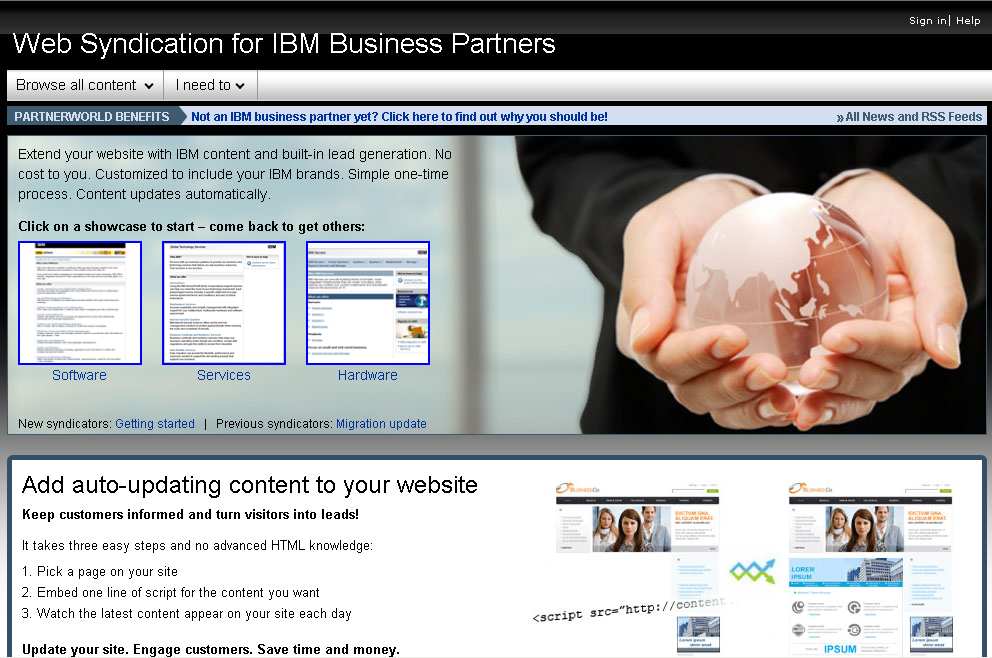 IBM Web Content Syndication www.ibm.
