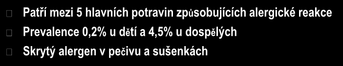 Alergie na lískový ořech Patří mezi 5 hlavních potravin způsobujících alergické