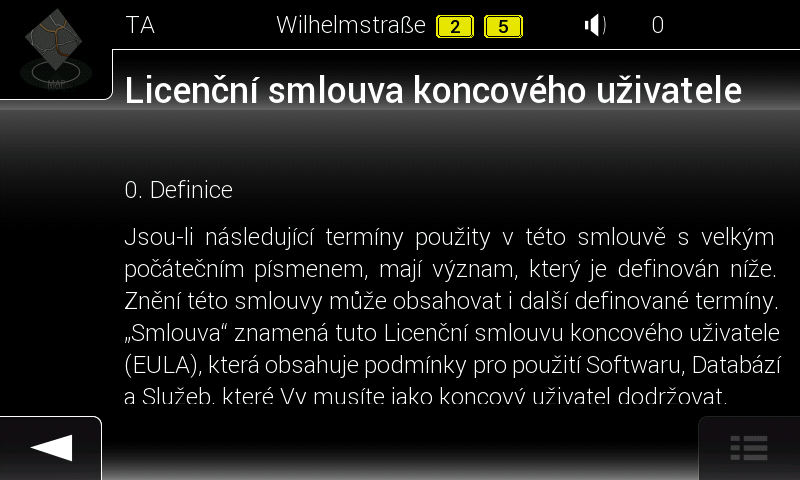 Počáteční nastavení 1. Vyberte preferovaný jazyk a poté klepněte na tlačítko, abyste výběr potvrdili. Později je lze kdykoli změnit v menu Místní nastavení. 2.