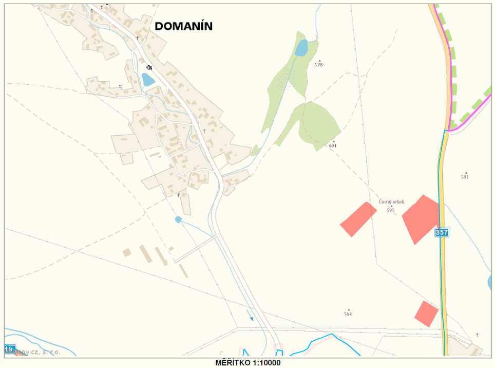 Nemovitosti jsou evidovány u Katastrálního úřadu pro Vysočinu, Katastrální pracoviště Bystřice nad Pernštejnem, obec Bystřice nad Pernštejnem, Katastrální území Domanín u Bystřice nad Pernštejnem,