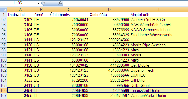 Vendor bank