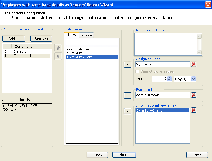 Report workflow