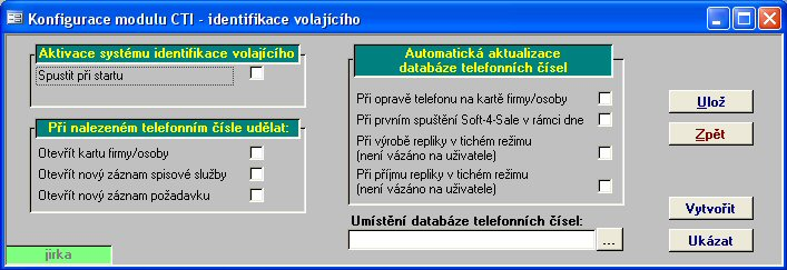 12 1.7 Identifikace volajícího Modul Soft-4-Sale CTI identifikace volajícího je doplňují funkcionalitou kontaktního a operativních funkcí systému.