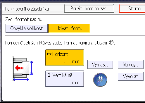 3. Kopírování Kopírování na obálky Tato kapitola popisuje kopírování na obálky běžného i uživatelského formátu. Obálky by se měly podávat z bočního zásobníku nebo ze zásobníku papíru.