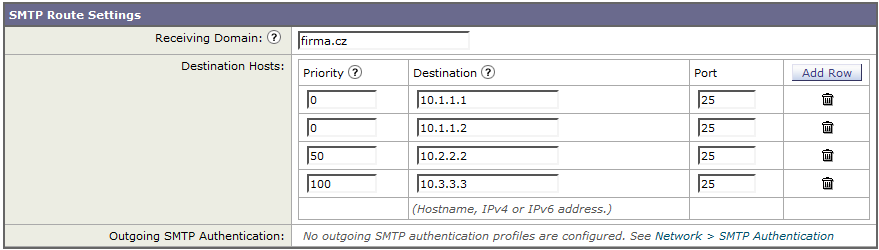 Používají se DNS MX záznamy, SMTP routy, nebo filtry (message i content) Priority mají obdobnou filosofii jako MX v DNS