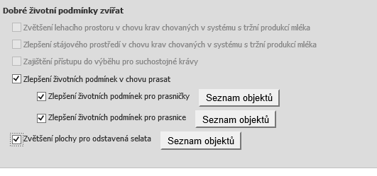 V případě podopatření Zajištění přístupu do výběhu pro suchostojné krávy žadatel doplňuje informaci o čísle DPB v případě, že výběhem pro suchostojné krávy je pastvina. 3.