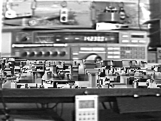 14. ZPRACOVÁNÍ OBRAZŮ POMOCÍ POČÍTAČE 14.4. GIMP GNU Image Manipulation Program Obraz z CCD kamery Doostření H 4 Doostření H 5 Maskování rozostření poloměr: 2,5; míra: 1,5; práh: 0 Obrázek 14.11.