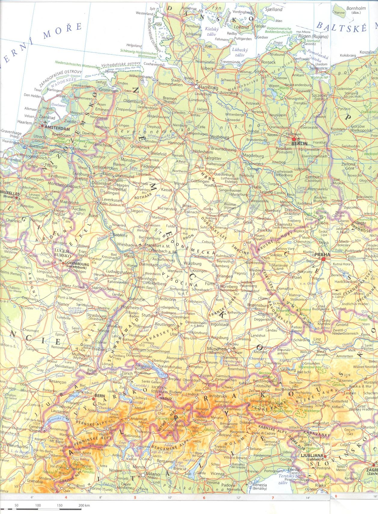 Hamburk Města v Německu Düsseldorf Kolín nad