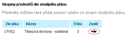 V Port{lu studenta najdeme aplikaci na registraci a z{pis předmětů pod ikonou psích tlapek.