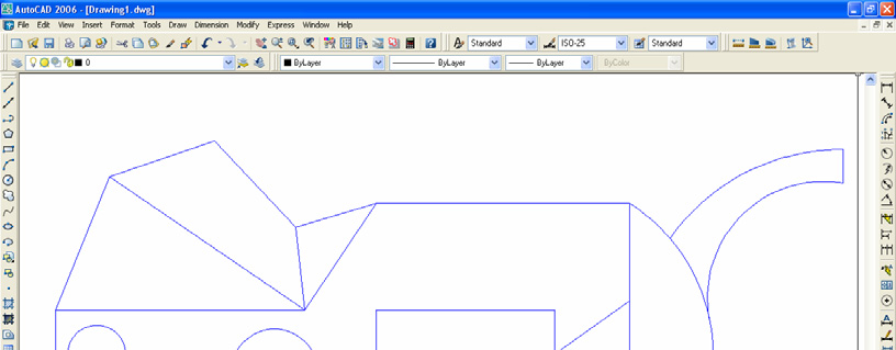 Možnosti uživatelského programu a modelování v programu AutoCAD jsou zobrazeny na obrázku 7. Doba vytváření geometrie v programu AutoCAD včetně exportu činila 4 minuty. Obr.