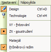 3.2 Tvorba programu Edge CAM soustružení dle náčrtu Spustíme program program Edge CAM v menu nastavení vybereme konfiguraci ZX soustružení a dále nastavíme konfigurační profil dle obrázku.