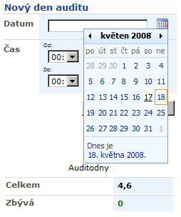 DateTimeControl Tato komponenta slouží jako formulářový ovládací prvek pro zadávání data a času. Lze ji použít pouze pro zadávání času, pouze pro zdávání data nebo obojí.