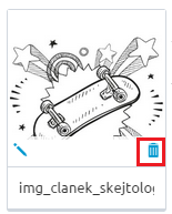 Editace názvu je možná také kliknutím na ikonu tužky u daného obrázku.